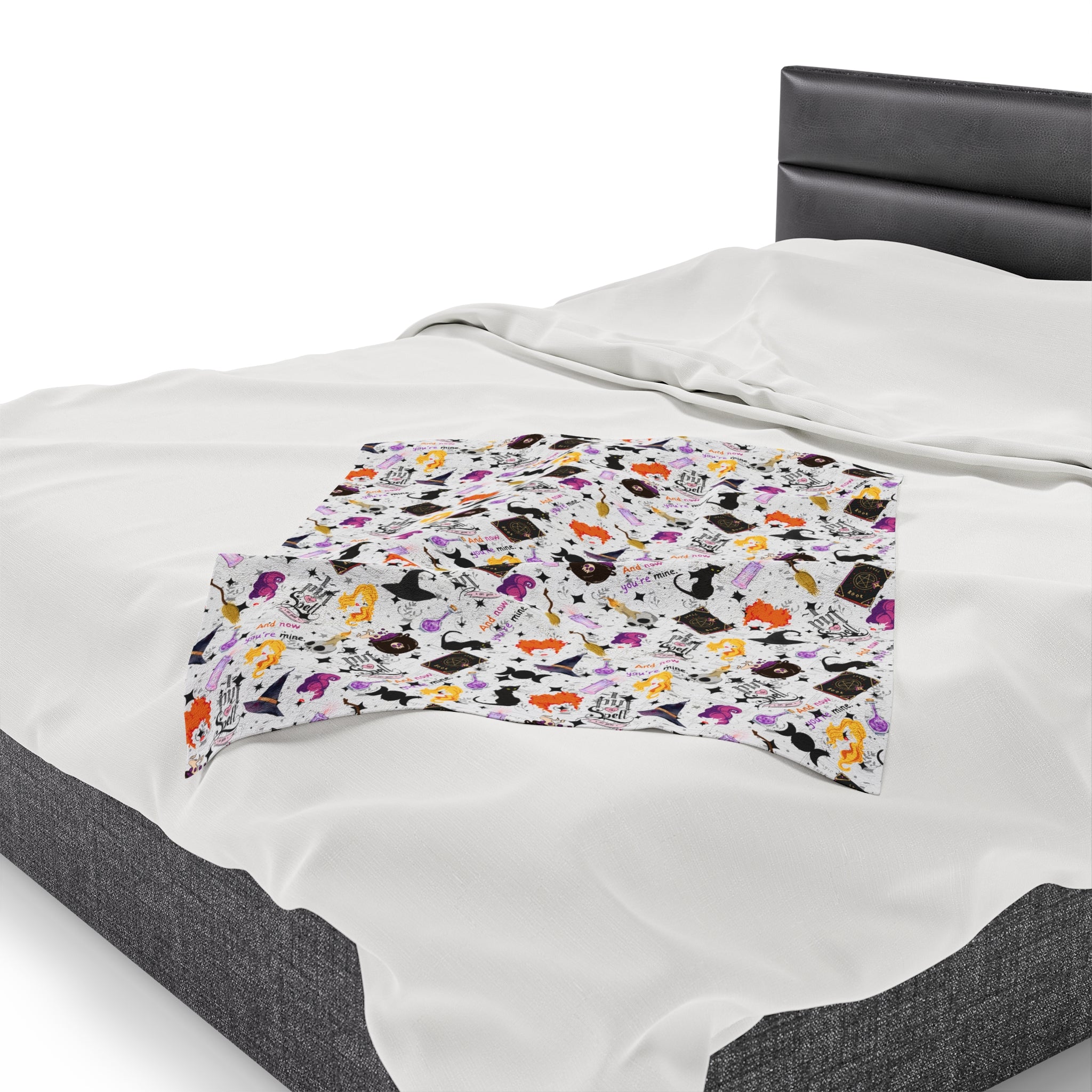 Hocus Pocus- Velveteen Plush CuddleLux Bliss Blanket - Creations by Chris and Carlos